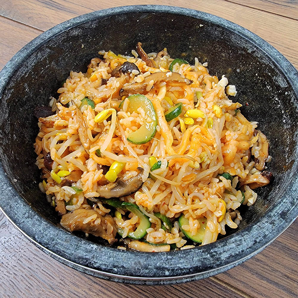 Bibimbap with “Two Cooked Rice”